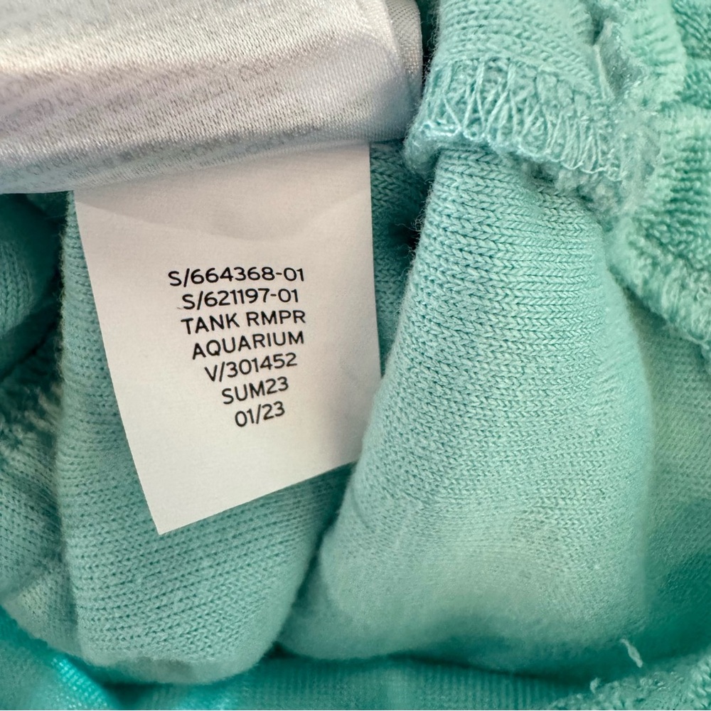 Baby Gap Girls Aqua Aquarium Romper Shorts Size 4 Years Summer Flowers Beach - Picture 5 of 5